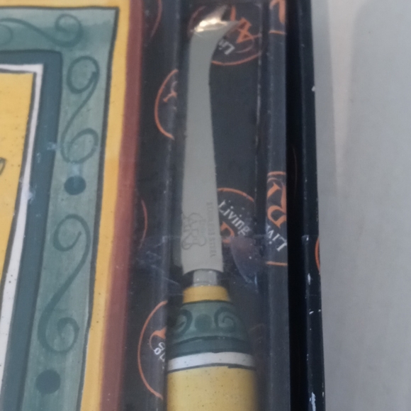 NEW IN BOX Set of Ceramic Trivet and Cheese Knife - Picture 5 of 6